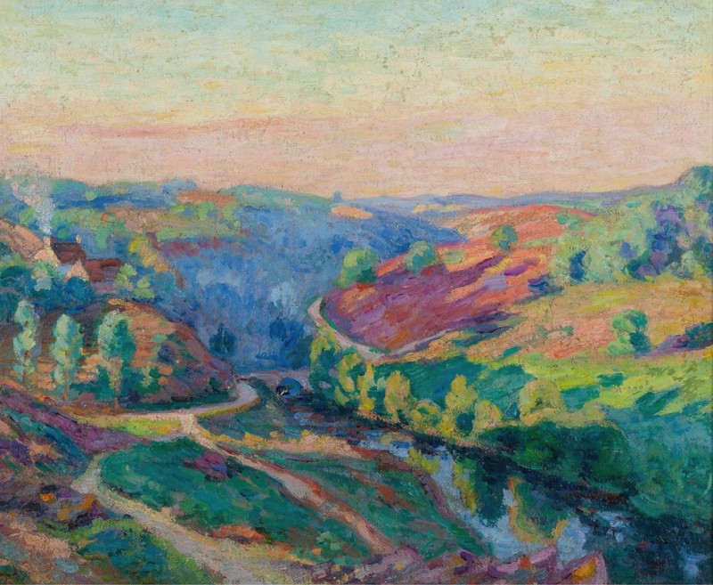 Vallée De La Creuse reproduction of painting by Armand Guillaumin. ALL GICLEE PRINTS