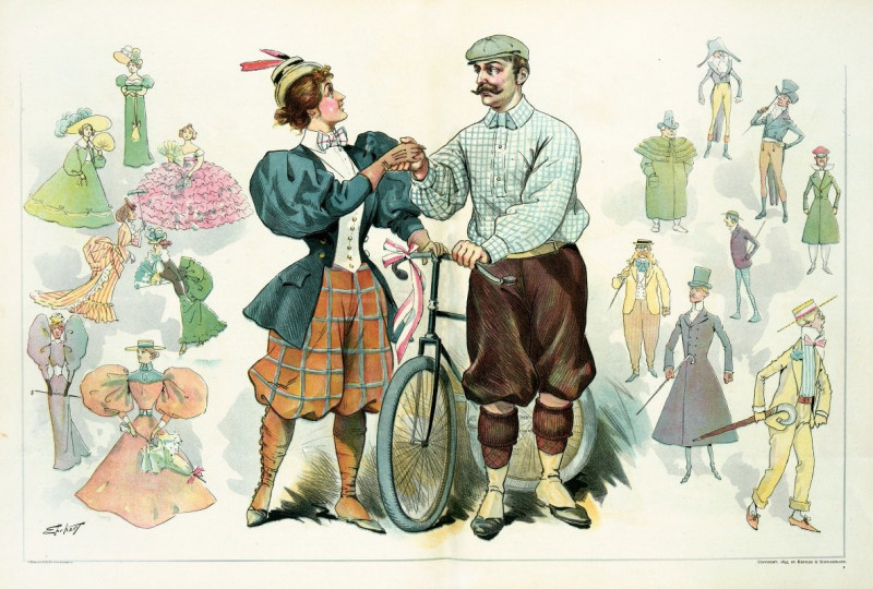 Samuel Ehrhart reprodukcija The bicycle – the great dress reformer of the nineteenth century! (1895), VISOS REPRODUKCIJOS , p...