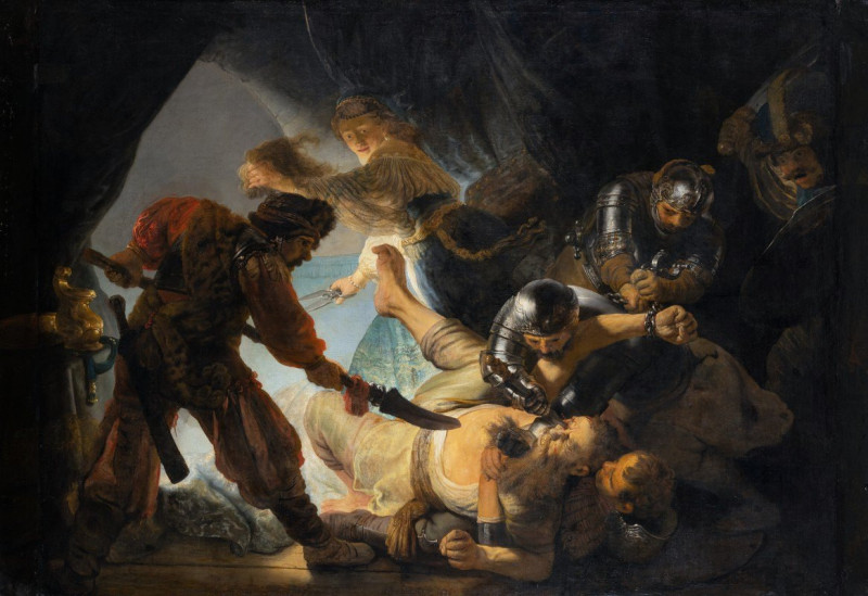 The Blinding of Samson (1636) reproduction of painting by Rembrandt van Rijn. ALL GICLEE PRINTS