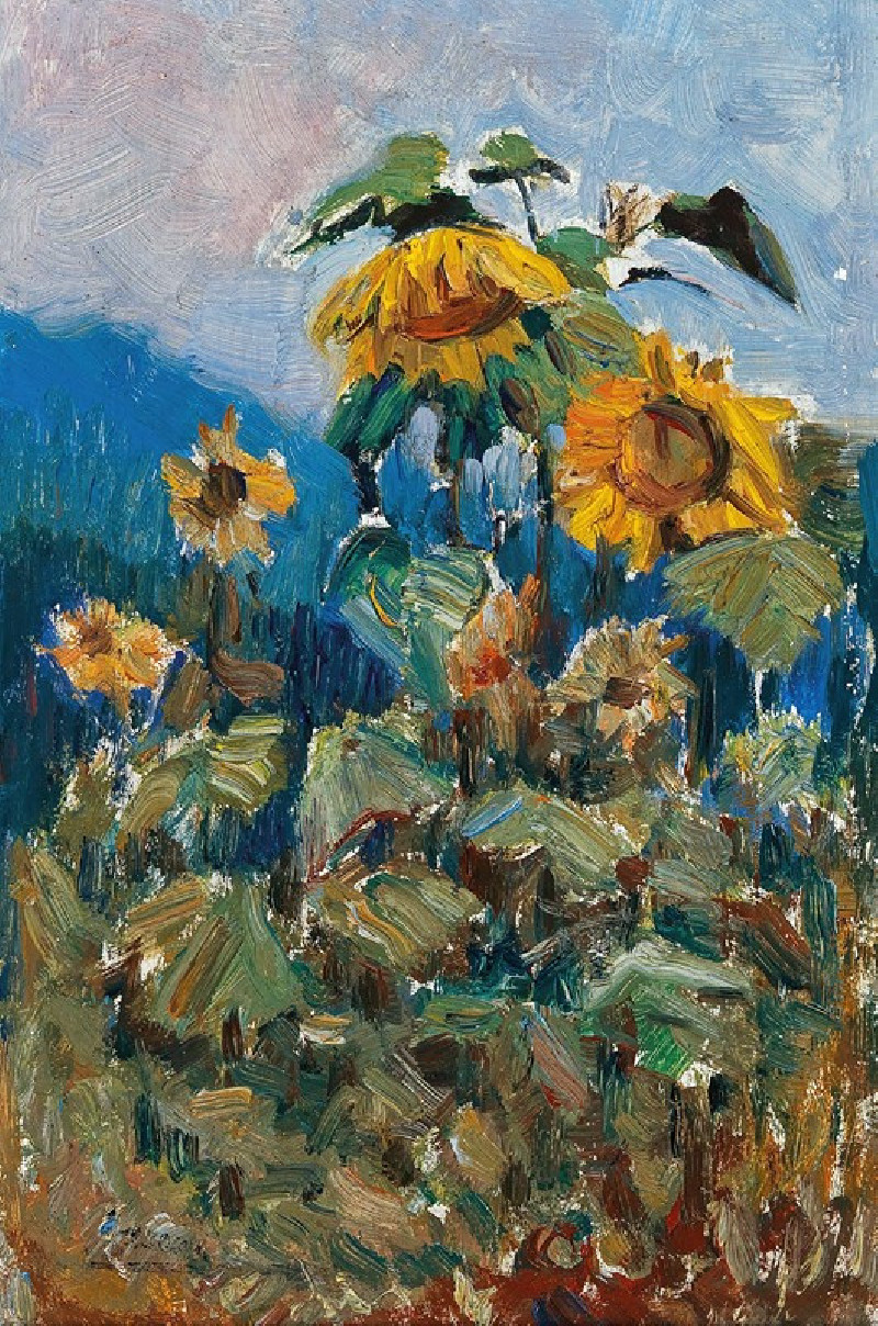 Study of Sunflowers reproduction of painting by Marie Egner. ALL GICLEE PRINTS