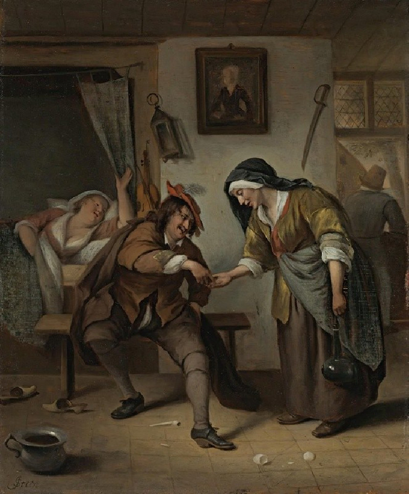 The Procuress reproduction of painting by Jan Steen. ALL GICLEE PRINTS