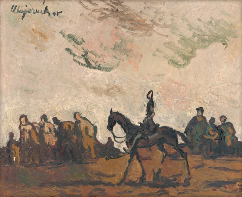 Refugees (1945) reproduction of painting by Cyprián Majerník. ALL GICLEE PRINTS