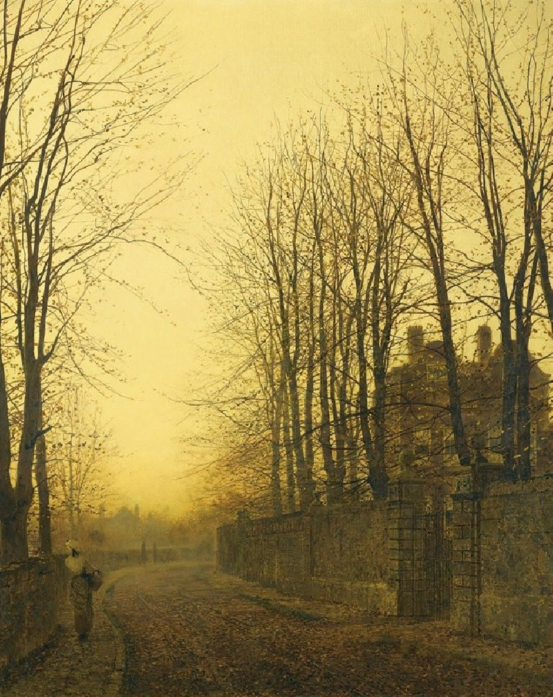 Late Autumn (1886) reproduction of painting by John Atkinson Grimshaw. ALL GICLEE PRINTS