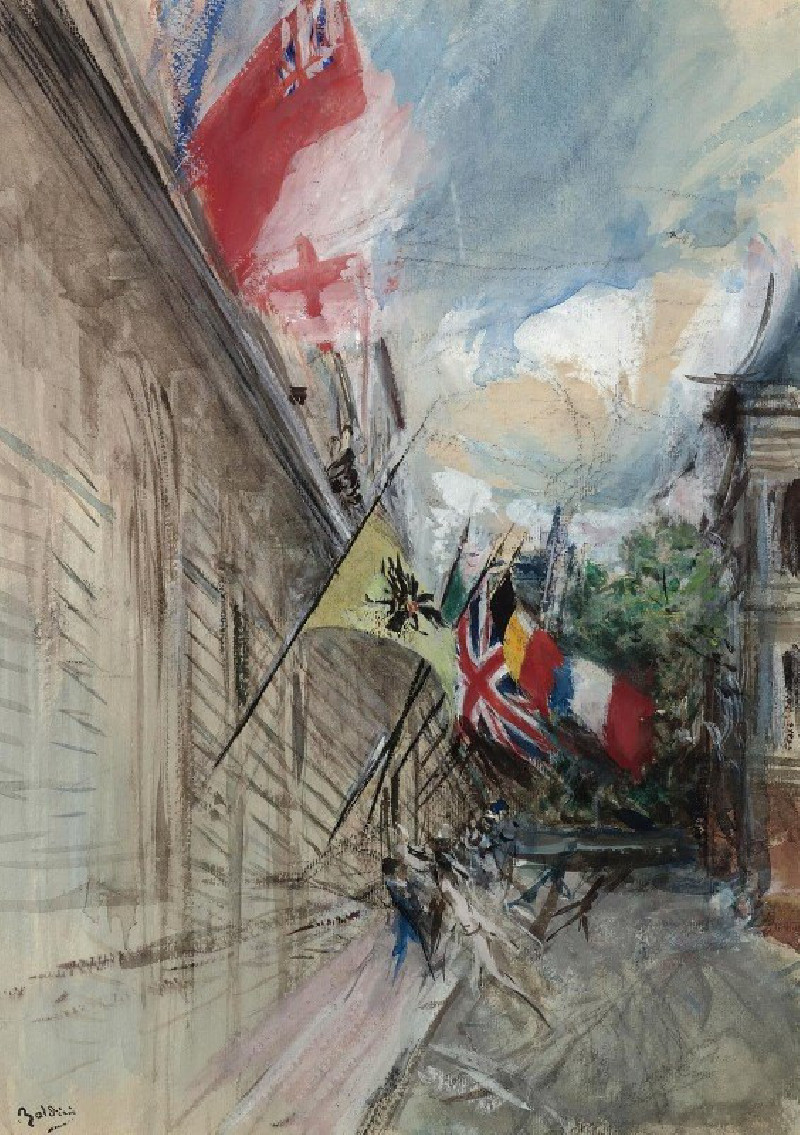 Giovanni Boldini reprodukcija Paris, 14 July, VISOS REPRODUKCIJOS , paveikslai, reprodukcijos internetu