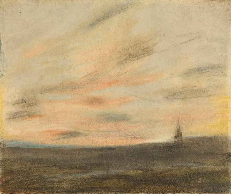 Eugène Delacroix reprodukcija Study Of The Frépillon Sky, VISOS REPRODUKCIJOS , paveikslai, reprodukcijos internetu