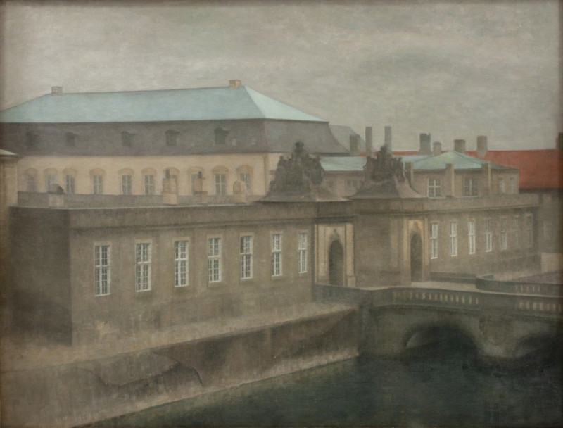 View of Christiansborg Palace. Late Autumn (1890 – 1892) reproduction of painting by Vilhelm Hammershøi. ALL GICLEE PRINTS