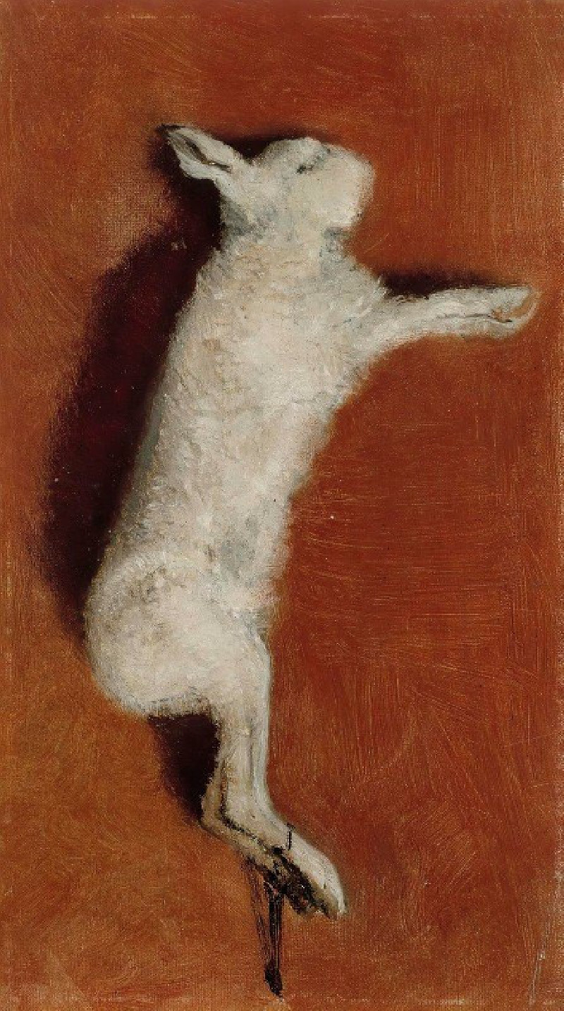 Dead Hare, Study (1873) reproduction of painting by Albert Edelfelt. ALL GICLEE PRINTS