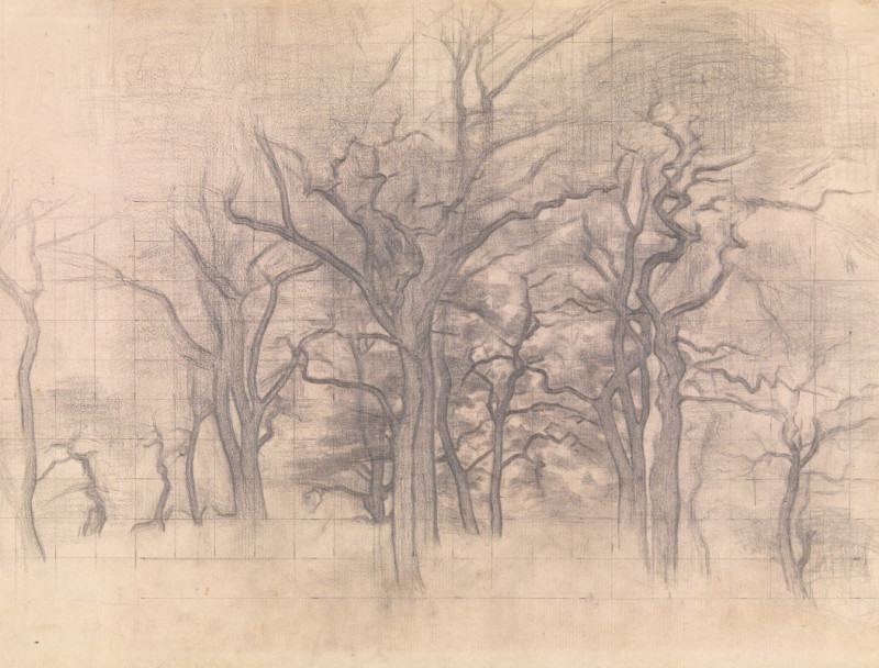 Oak Trees (1899 – 1902) reproduction of painting by Vilhelm Hammershøi. ALL GICLEE PRINTS