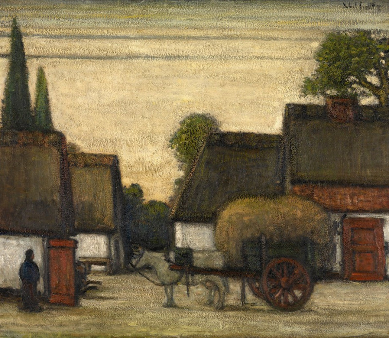 Haycart reproduction of painting by Jakob Smits. ALL GICLEE PRINTS