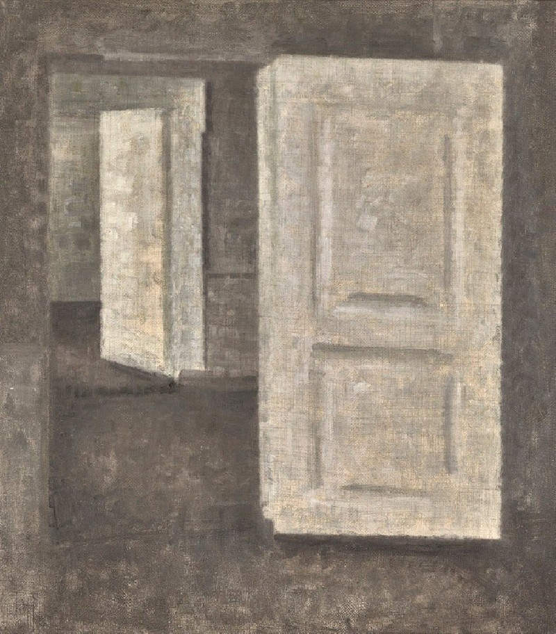 White doors, strandgade 25 reproduction of painting by Vilhelm Hammershøi. ALL GICLEE PRINTS