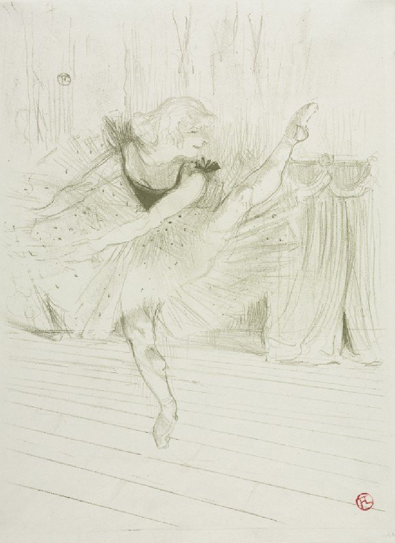 Miss Ida Heath, English Dancer (1894) reproduction of painting by Henri de Toulouse-Lautrec. ALL GICLEE PRINTS