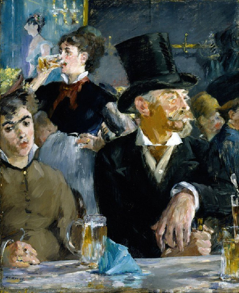 At The Café reproduction of painting by Edouard Manet. ALL GICLEE PRINTS