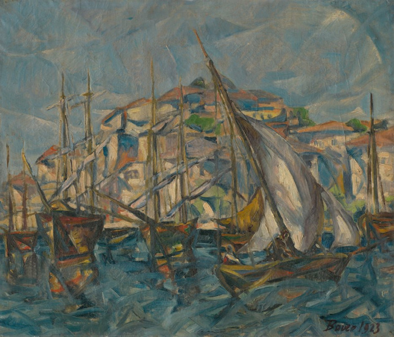 Dubrovník (1923) reproduction of painting by Konštantín Bauer. ALL GICLEE PRINTS