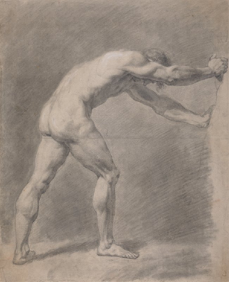 Male Nude (1808) reproduction of painting by John Constable. Nude