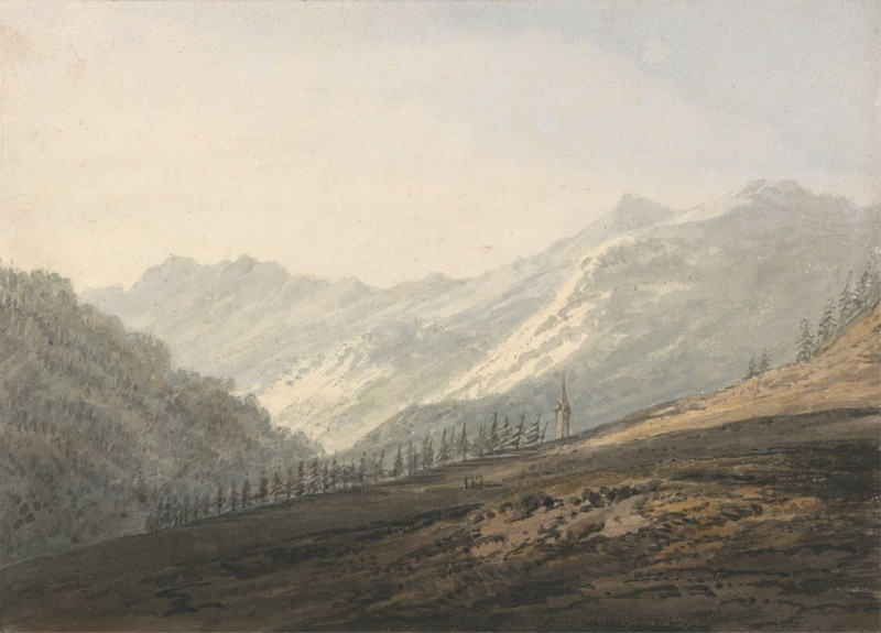 Near Sterzing, Tyrol (ca. 1795) reproduction of painting by Thomas Girtin. ALL GICLEE PRINTS