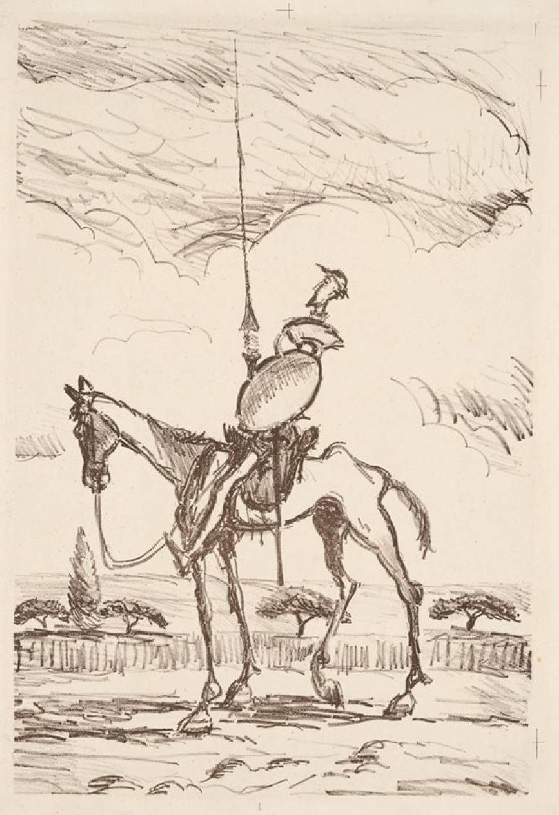 Don Quijote (1944) reproduction of painting by Cyprián Majerník. ALL GICLEE PRINTS