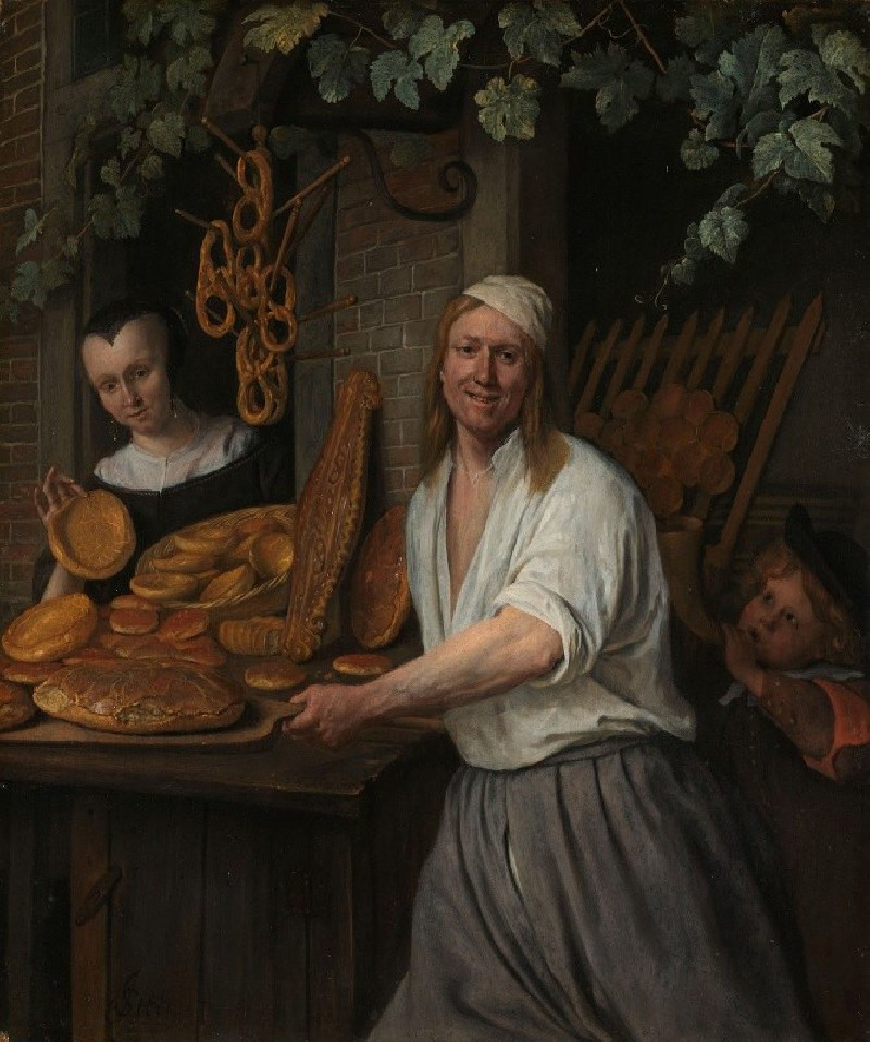 Jan Steen reprodukcija The Baker Arent Oostwaard and his Wife, Catharina Keizerswaard (1658), VISOS REPRODUKCIJOS , paveiksla...