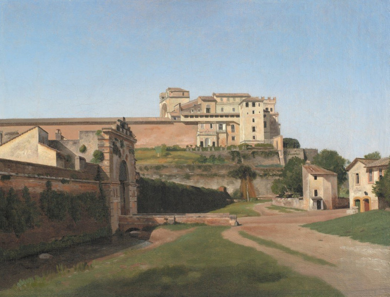 Porta Angelica and Part of the Vatican (1813) reproduction of painting by Christoffer Wilhelm Eckersberg. ALL GICLEE PRINTS