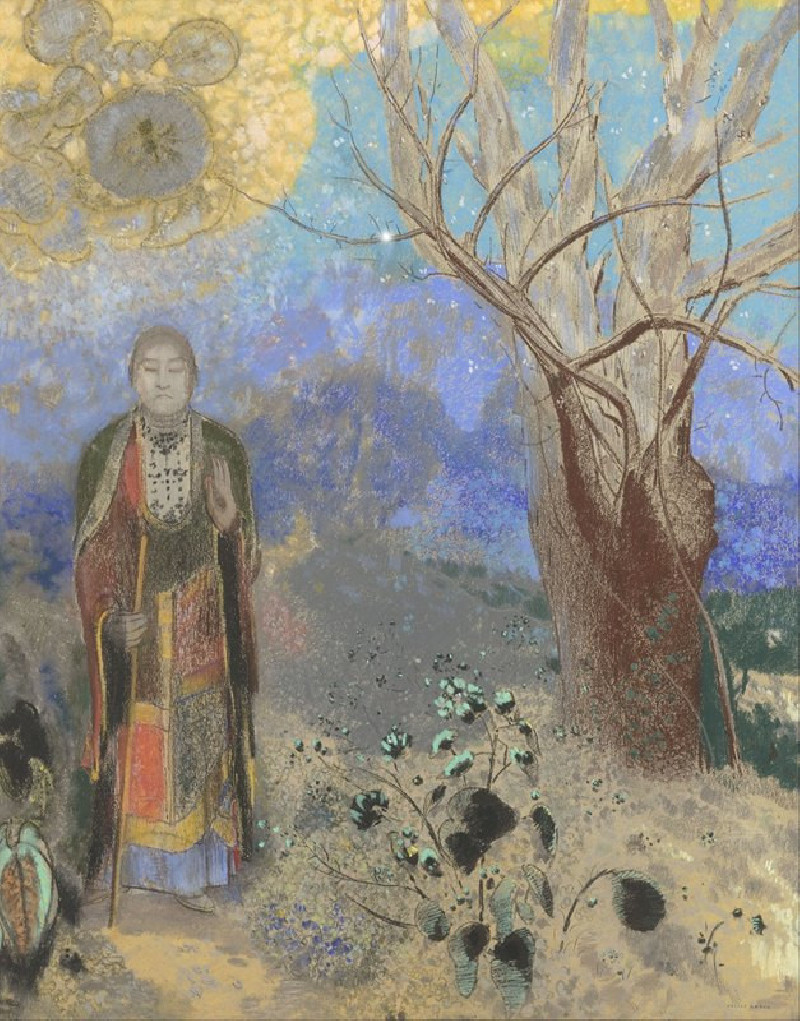 Buddha (1906 - 1907) reproduction of painting by Odilon Redon. ALL GICLEE PRINTS