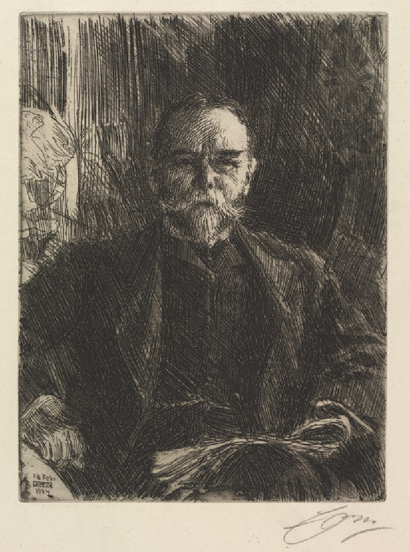 Anders Zorn reprodukcija John Hay (1904), VISOS REPRODUKCIJOS , paveikslai, reprodukcijos internetu