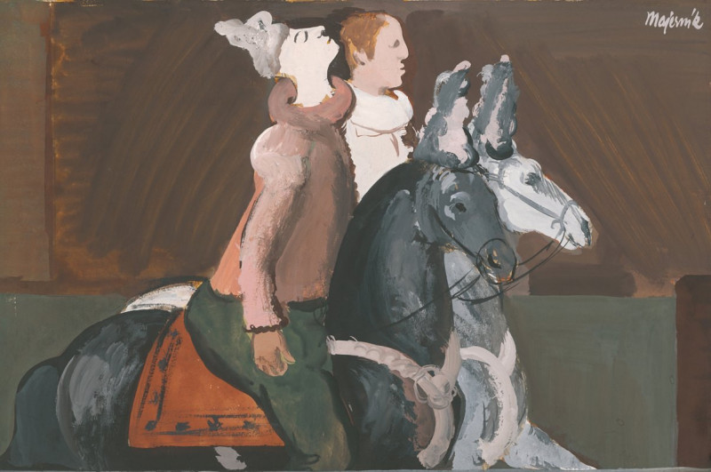 Two Riders (1936) reproduction of painting by Cyprián Majerník. ALL GICLEE PRINTS