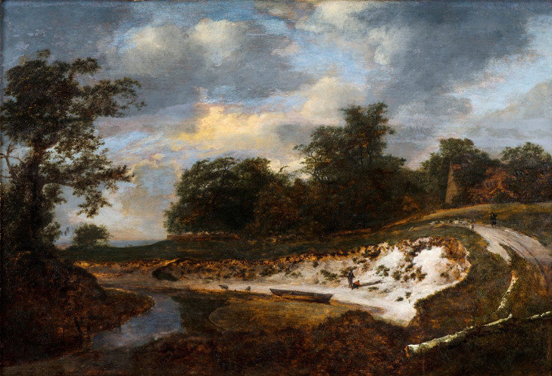 Jacob van Ruisdael reprodukcija Sandy Cliff (1647), VISOS REPRODUKCIJOS , paveikslai, reprodukcijos internetu