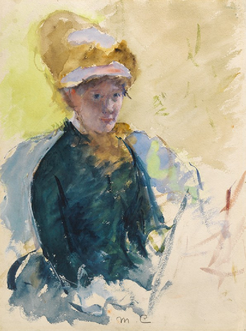 Self-Portrait (c. 1880) reproduction of painting by Mary Cassatt. ALL GICLEE PRINTS