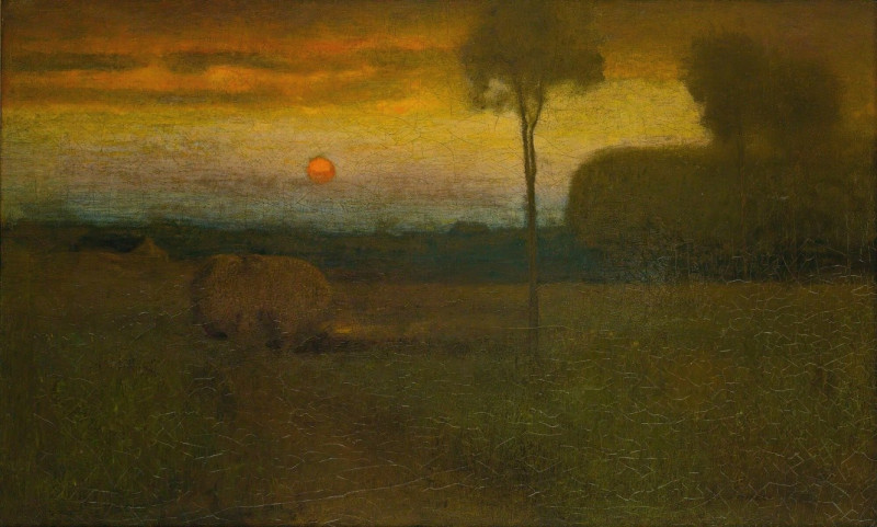 Landscape (Evening Landscape) (1889) reproduction of painting by George Inness. ALL GICLEE PRINTS