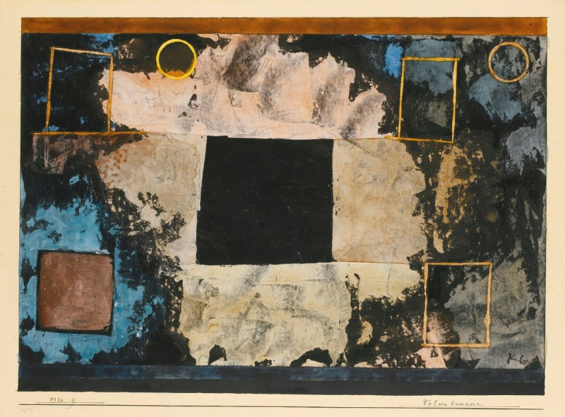 Paul Klee reprodukcija Felsen Kammern (Rock-Cut Chambers) (1930), VISOS REPRODUKCIJOS , paveikslai, reprodukcijos internetu