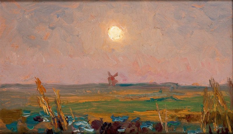 Sun (1905) reproduction of painting by Jan Stanislawski. ALL GICLEE PRINTS