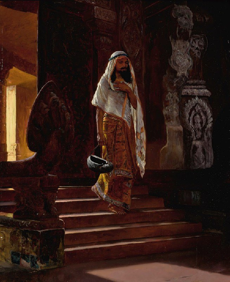 Entering The Temple reproduction of painting by Rudolf Ernst. ALL GICLEE PRINTS