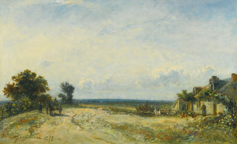 La Campagne Nivernaise (1873) reproduction of painting by Johan Barthold Jongkind. ALL GICLEE PRINTS