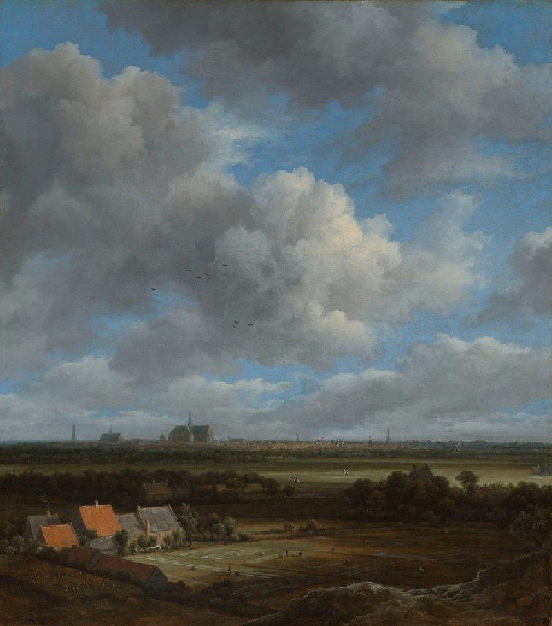 View of Haarlem from the Northwest, with the Bleaching Fields in the Foreground (c. 1650 - c. 1682) reproduction of painting ...