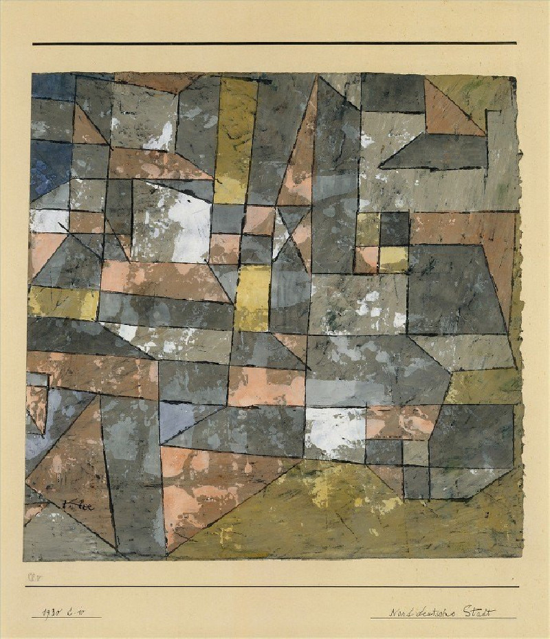 North German (1930) reproduction of painting by Paul Klee. ALL GICLEE PRINTS