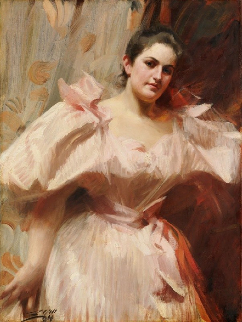 Anders Zorn reprodukcija Frieda Schiff (1876–1958), Later Mrs. Felix M. Warburg (1894), VISOS REPRODUKCIJOS , paveikslai, rep...