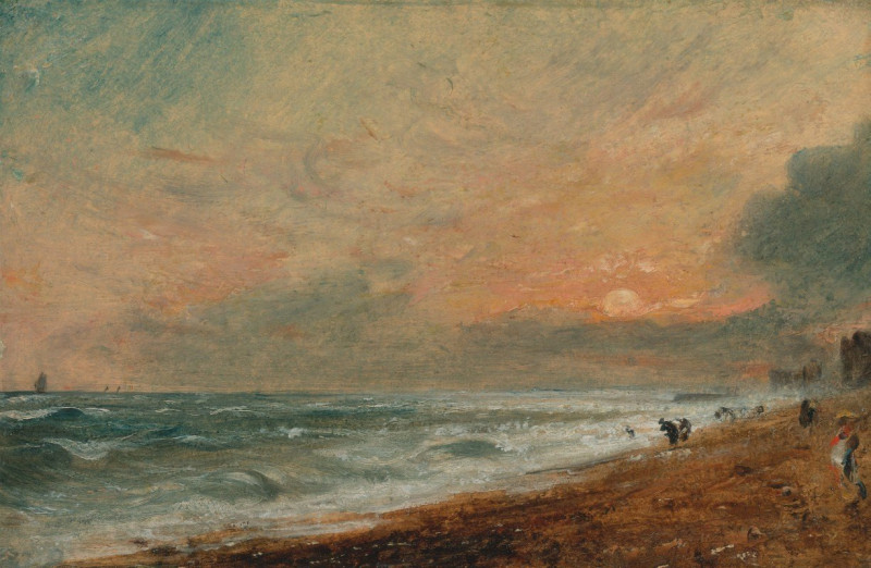 Hove Beach (1824-1828) reproduction of painting by John Constable. ALL GICLEE PRINTS