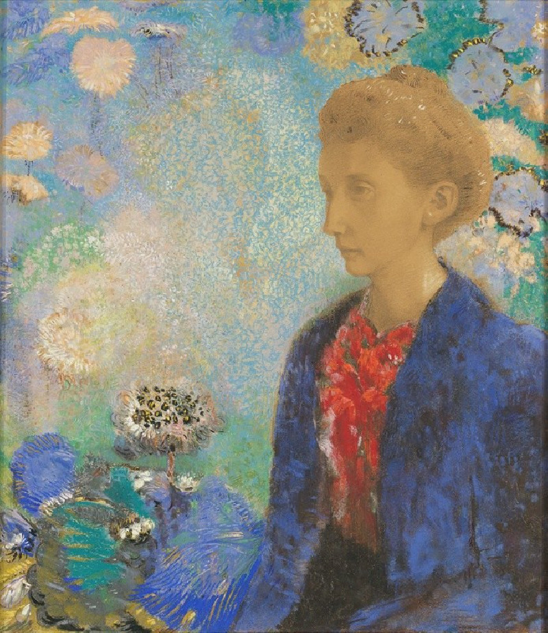 Baronne de Domecy (about 1900) reproduction of painting by Odilon Redon. ALL GICLEE PRINTS