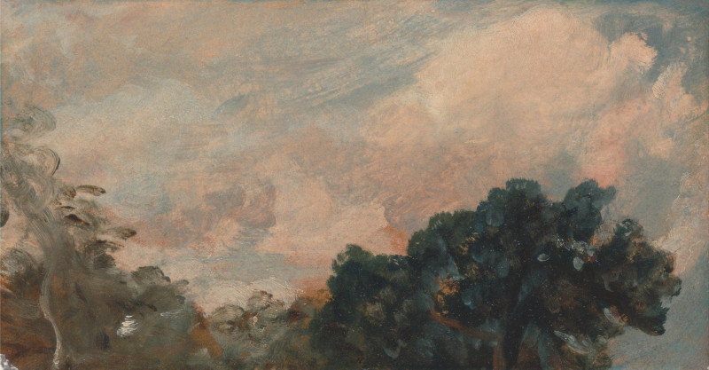 Cloud Study with Trees (1821) reproduction of painting by John Constable. ALL GICLEE PRINTS