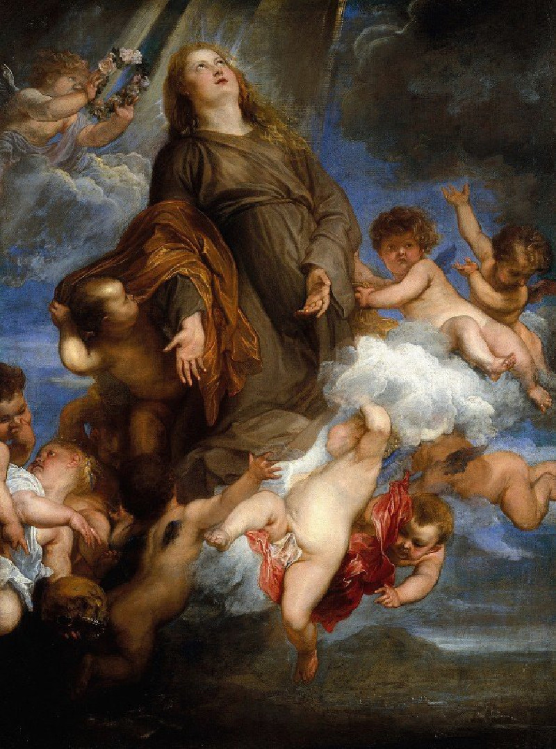 Saint Rosalie Interceding for the Plague-stricken of Palermo (1624) reproduction of painting by Anthony van Dyck. ALL GICLEE ...