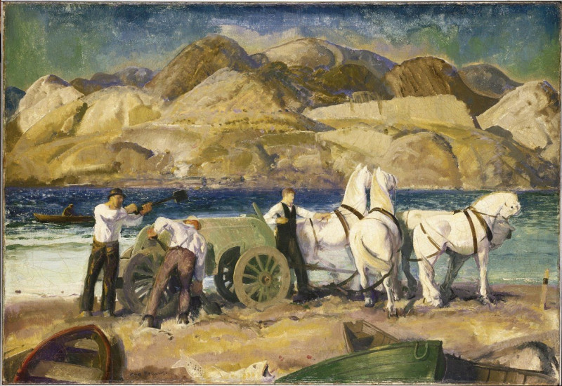 The Sand Cart reproduction of painting by George Wesley Bellows. ALL GICLEE PRINTS