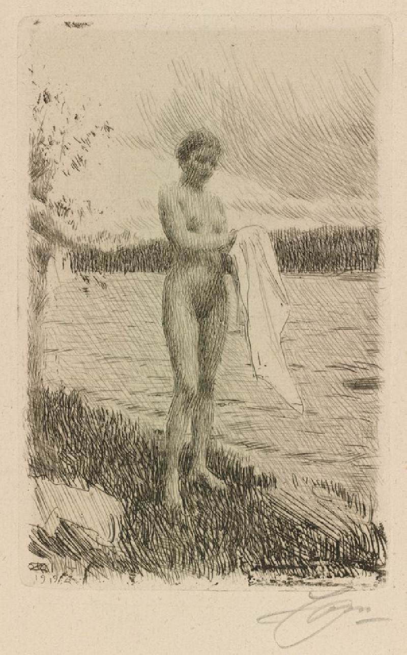 Anders Zorn reprodukcija Dal River (1919), VISOS REPRODUKCIJOS , paveikslai, reprodukcijos internetu