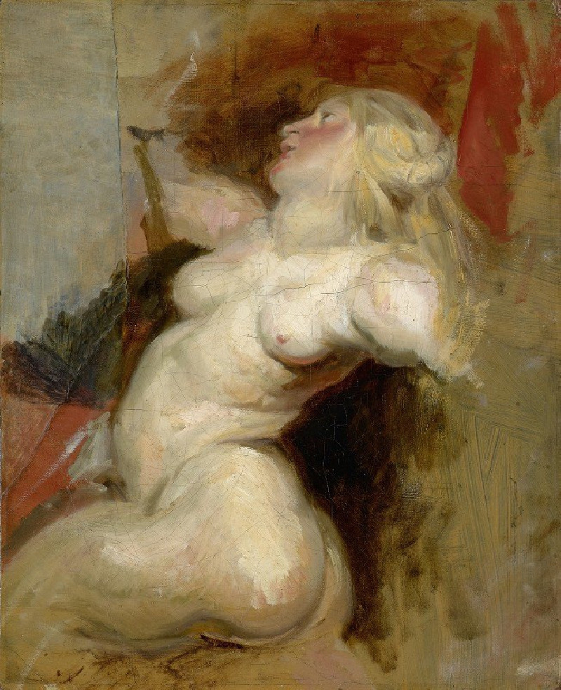 Néréid (Around 1822) reproduction of painting by Eugène Delacroix. ALL GICLEE PRINTS