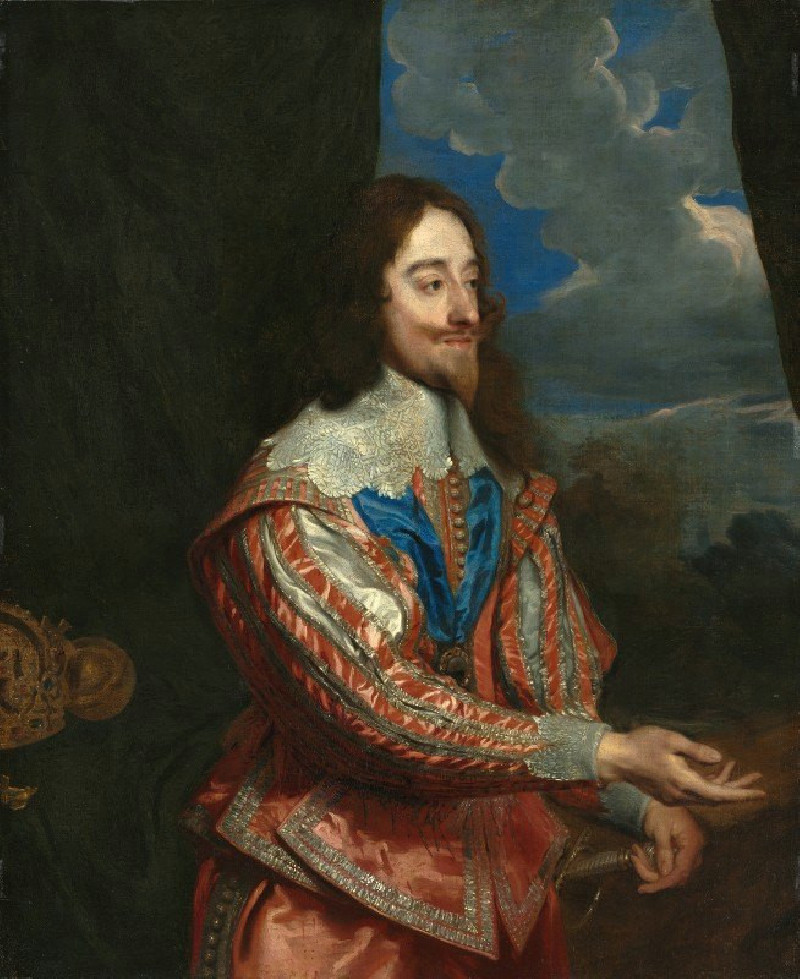 Portrait of Charles I (1600-1649) (17th century or later) reproduction of painting by Anthony van Dyck. ALL GICLEE PRINTS