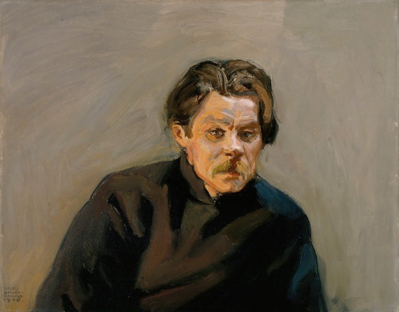 Portrait of Maxim Gorky (1906) reproduction of painting by Akseli Gallen-Kallela. ALL GICLEE PRINTS