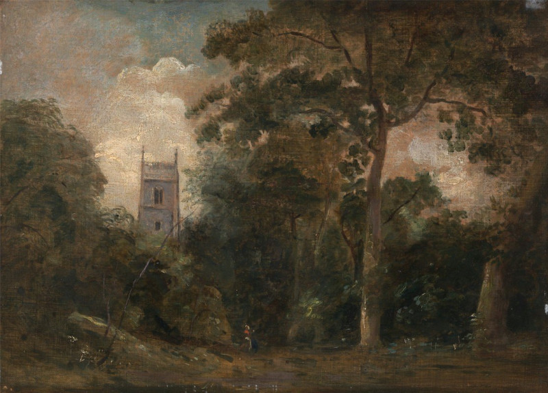 John Constable reprodukcija A Church in the Trees, VISOS REPRODUKCIJOS , paveikslai, reprodukcijos internetu