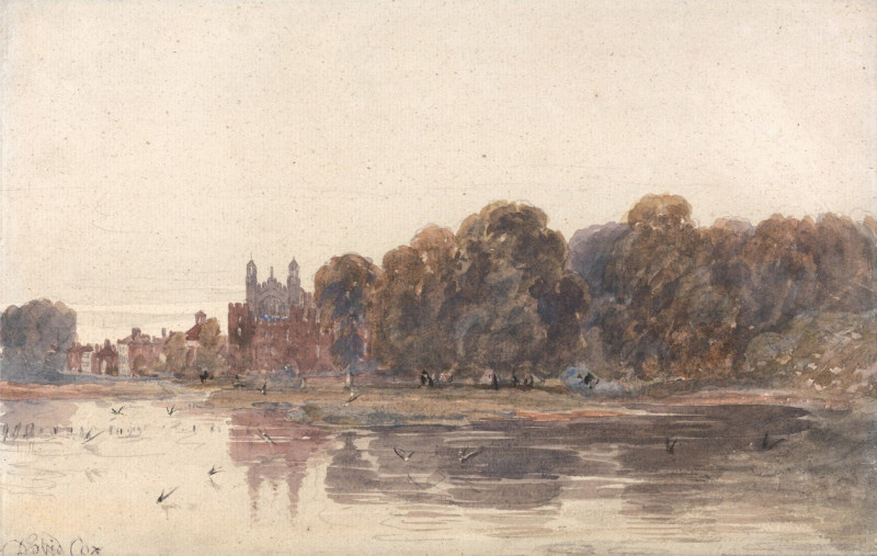 David Cox reprodukcija Eton from the Thames (early 19th century), VISOS REPRODUKCIJOS , paveikslai, reprodukcijos internetu