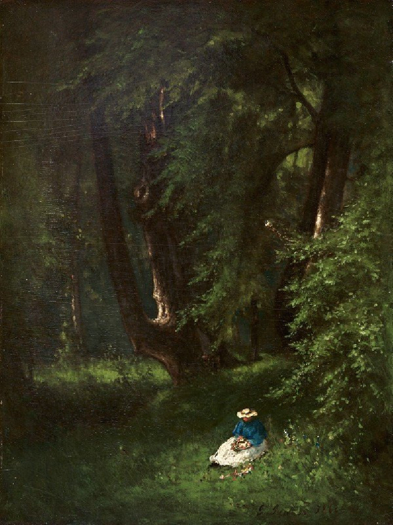 In the Woods (1866) reproduction of painting by George Inness. ALL GICLEE PRINTS