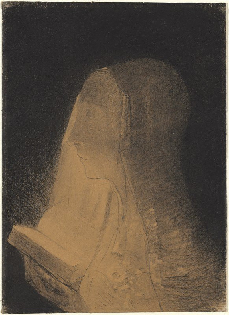 The Book of Light (1893) reproduction of painting by Odilon Redon. ALL GICLEE PRINTS