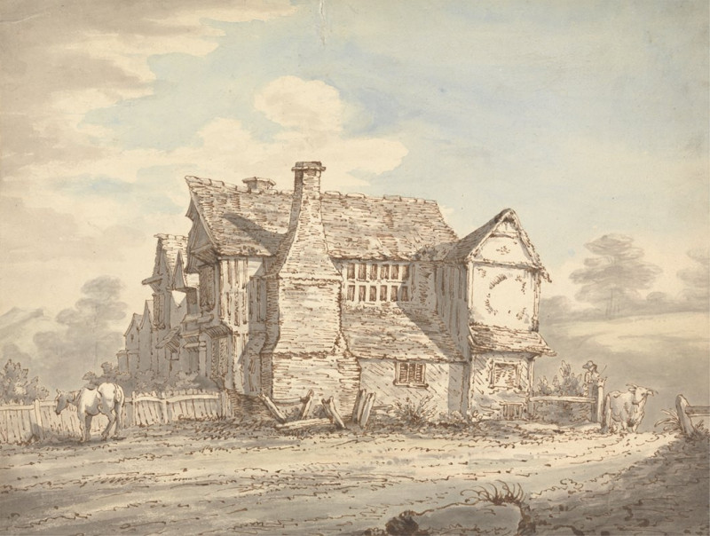 The Farm House (after 1813) reproduction of painting by Joseph Farington. ALL GICLEE PRINTS