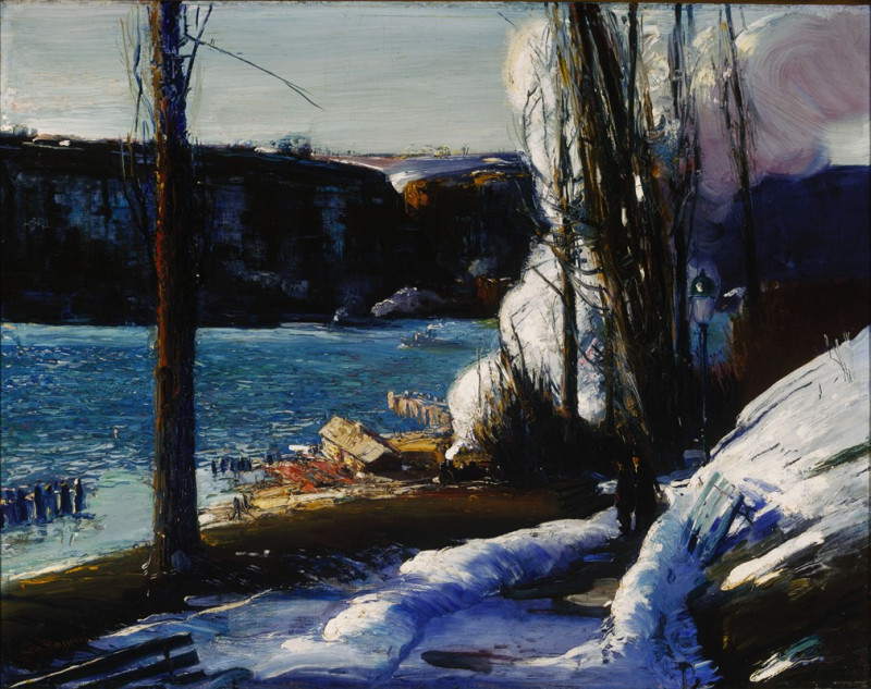 The Palisades (1909) reproduction of painting by George Wesley Bellows. ALL GICLEE PRINTS